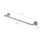 Gliderite Hardware Alpine Collection 18 in. Towel Bar Satin Nickel Bathroom Hardware 9018-SQ-SN-1 - alternate 3