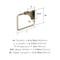 Amerock Davenport Golden Champagne Transitional 5-1/4 in 133 mm Length Towel Ring BH36052BBZ - alternate 2