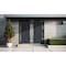 Vdomdoors Metal Double Doors Deux 0729 Gray Graphite Stainless Steel Insert 2 Sidelights and Top Transom Entr DEUX0729DEXD-GRE-W14+72+14xH80+14-RH-I - alternate 2