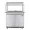 Koolmore 36 in. Commercial Refrigerated Prep Station with Sneeze Guard and Buffet Slide, 6 Pans Storage KM-RBT-36CSFG - alternate 1