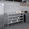 Amgood 24in D x 60in L Stainless Steel Table, Three Undershelves AMG WT-2460-3SH-Z - alternate 4