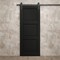 Sartodoors Modern Barn Door 36 x 84 inches, Ego 5010 Painted Black Oak, 6.6FT Rail Track Heavy Hardware Set ,  EGO5010BD-B-CHK-3684 - alternate 2
