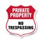 Signmission Private Property Shield Sign No Trespass, 12 Inch X 12 Inch, Aluminum Metal Sign SHI-A-12-454 - alternate 1