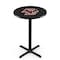 Holland Bar Stool Co 36" Blk Wrinkle Boston College Pub Table, 36" dia. Top L211B3636BostnC - alternate 1