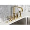 Kingston Brass Bridge Kitchen Faucet with Brass Sprayer, Polished Brass KS8252DLBS - alternate 2