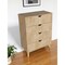 Homeroots 30" Natural Wood Four Drawer Dresser 552256 - alternate 1