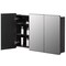 Basicwise Cabinet, Black, 25.5 in H, 40 in W QI004703.BK - alternate 1
