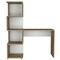 Homeroots 47" White and Brown Wood Computer Desk 403804 - alternate 1