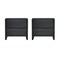 Manhattan Comfort Linda 24in Nightstand in Charcoal Gray (2-Drawer) - Set of 2 2-NS015-GY - alternate 3
