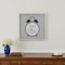 Homeroots 16" X 16" Gray And White Time to Smile Wood Square Wall Decor 636003 - alternate 2