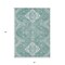 Homeroots 5' X 8' Aqua Teal Blue And Ivory Medallion Washable Indoor Outdoor Area Rug 589027 - alternate 4