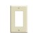 Decora Wallplate, 4.88 in L, 3.13 in W, 1 -Gang, Thermoset Plastic, Ivory, Smooth 80601-I - alternate 1