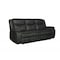 Homeroots 86" Gray Faux Leather Sofa With Black Legs 366299 - alternate 4
