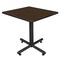 Regency Square Kobe X-Base Breakroom Table, 30 in W, 30 in L, Neo Walnut TKB3030NW - alternate 1