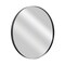 Homeroots 35" Black Round Aluminum Framed Bathroom Vanity Mirror 565013 - alternate 2