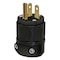 Leviton Str Blade Plug 20A 2P 3W Ind Gr Black 5366-B - alternate 1