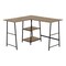 Homeroots 47" Taupe and Black L Shape Computer Desk 489989 - alternate 4