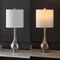 Jonathan Y Dylan 25" Metal/Crystal Teardrop LED Table Lamp, Nickel, 2PK JYL5010B-SET2 - alternate 2