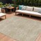 Homeroots 8' X 10' Beige And Ivory Geometric Washable Indoor Outdoor Area Rug 614056 - alternate 1