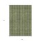 Homeroots 9' X 12' Olive Green And Ivory Striped Washable Indoor Outdoor Area Rug 595887 - alternate 3