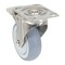 Vestil Thermoplastic Rubber Swivel With Total Brake Caster 4 In. Diameter x 1 In. Width 450 lb Gray CST-E-SS-4X1TPR-SWTB - alternate 3
