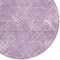 Homeroots 8' Lavender Purple And Ivory Round Geometric Washable Indoor Outdoor Area Rug 588318 - alternate 2