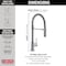 Delta Trinsic Single-Handle Pull-Down Spring Kitchen Faucet 9659-AR-DST - alternate 2