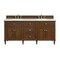 James Martin Vanities Lorelai 72''D Vanity, Mid-Century Walnut w/ Ethereal Noctis Silestone Top w/ Wireless Charger 424-V72-WLT-FENC - alternate 1