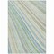 Homeroots 8' X 10' Ivory Blue And Green Striped Washable Indoor Outdoor Area Rug 614992 - alternate 2