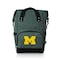 Picnic Time Family Of Brands NCAA Michigan Wolverines On The Go Roll-Top Backpack CoolerHeathered Gray 616-00-105-346-0 - alternate 1