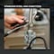 Flextron Gas Line Hose 5/8'' O.D. x 60'' Length 1/2" x 3/4" FIP Fittings, Stainless Steel Flexible Connector FTGC-SS12-60L - alternate 2