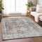Homeroots 9' X 12' Chocolate Oriental Washable Indoor Outdoor Area Rug 607600 - alternate 3