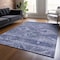 Homeroots 8' X 10' Navy Blue And Denim Blue Southwestern Washable Indoor Outdoor Area Rug 588711 - alternate 3