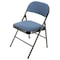 Elama 4 Piece Metal Folding Chair with Padded Seats in Dark Blue ELM-J0369B-DB - alternate 3