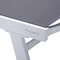 Leisuremod Marlin Patio Chaise Lounge Chair with Armrests in White Aluminum Frame, Dark Grey MLAW-77DGR - alternate 4