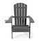 Homeroots 35" Charcoal Heavy Duty Plastic Adirondack Chair 530703 - alternate 1