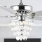 Jonathan Y Mindy 52" 3-Light Glam Modern Crystal Shade LED Ceiling Fan With Remote, Chrome JYL9616A - alternate 5