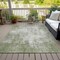 Homeroots 5' X 8' Green And Ivory Abstract Washable Indoor Outdoor Area Rug 612323 - alternate 2