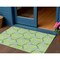 Homeroots 3' X 5' Lime Green And Blue Geometric Washable Indoor Outdoor Area Rug 613506 - alternate 1