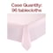 Smarty Had A Party 54 x 108 Pink Rectangular Disposable Plastic Tablecloths 96 Tablecloths, 96PK 813270-PNK-CASE - alternate 4