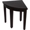 Homeroots Compact Teak Corner Shower Or Outdoor Bench With Shelf In Brown Finish 376684 - alternate 2