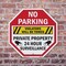 Signmission No Parking Violators Will Be Towed, 10 inch X 10 inch, Aluminum Metal Signs, 2PK OC-A-2PACK-10-85 - alternate 2