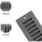 Sierra Grates 2 in. H X 10 in. W 2-Way 45 Degree Louvered, Steel, Grey Toe Space Grille TSG210-GRY - alternate 2