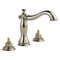 Delta 3-hole 6-16" installation Hole Widespread Lavatory Faucet, Polished Nickel 3597LF-PNMPU-LHP - alternate 2