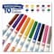 Crayola Ultra-Clean Washable Markers, Fine Line Precision Bullet Tip, Assorted Colors, 10PK 58-7852 - alternate 4
