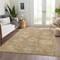 Homeroots 5' X 8' Khaki And Brown Damask Washable Indoor Outdoor Area Rug 603738 - alternate 4