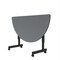 Correll Half Round Econoline TFL Flip Top Table, 48 in W, 23 in to 31 in H, Particleboard Top, Gray Granite FTM2448TFHR-15 - alternate 3