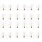 Bulbrite 25W Dimmable Clear G25 Incandescent Light Bulbs, Medium E26 Base, 2700K, 24PK 861268 - alternate 1