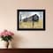 Homeroots Treat Yourself Mail Pouch Barn 2 Black Framed Print Wall Art 404501 - alternate 2