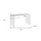 Homeroots 48" White and Clear Computer Desk 333411 - alternate 2